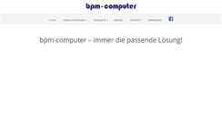 Desktop Screenshot of bpm-computer.de