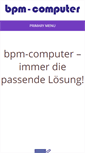 Mobile Screenshot of bpm-computer.de